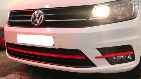 VW Caddy 2015 Onwards Lower Grill Strips