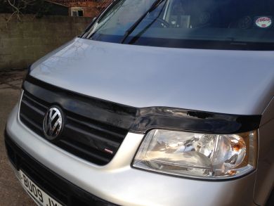 VW T5 Gloss Black GRP Bonnet Protector