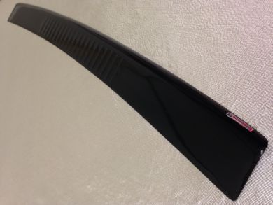 VW T6 Gloss Black GRP 3/4 Width Wraparound Rear Bumper Protector - Twin Door